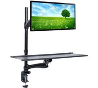 Moniteur LCD LED Support de clavier Poste de travail debout TV Klemm Support de table Homeoffice