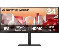 Moniteur LCD LG Electronics LG 34 34BA75QE-B Curved UWQHD IPS HDMI CEE F (A - G) 86.4 cm 34 pouces 21:9 5 ms