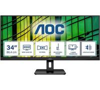 Moniteur LED AOC Essential-line U34E2M CEE F (A - G) 86.4 cm 34 pouces 3440 x 1440 pixels 21:9 4 ms HDMI™, DisplayPort, Audio-Line-out VA LED