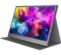 Moniteur LED Denver PMO-15604 CEE B (A - G) 39.6 cm 15.6 pouces 16:9 30 ms mini-HDMI™, USB-C®, casque (jack 3,5 mm) IPS LED