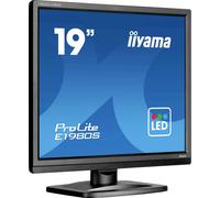 iiyama ProLite E1980S-B1 - Écran LED - 19" - 1280 x 1024 @ 75 Hz - TN - 250 cd/m² - 1000:1 - 3 ms - HDMI, DisplayPort - haut-parleurs - noir mat Noir mat