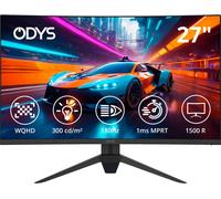 Moniteur LED ODYS Q27-X CEE F (A - G) 68.6 cm 27 pouces 2560 x 1440 pixels 16:9 1 ms HDMI® 2.1, DisplayPort, casque (jack 3,5 mm)