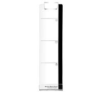 Moniteur Noteboard - Porte latérale de moniteur d'ordinateur transparent acrylique, assemblage du côté de la carte d'actualités Clear | Organisation de nouvelles pour le renforcement