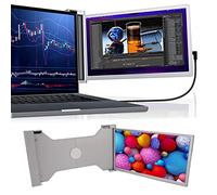 Moniteur Portable 14 Pouces FHD 1080P IPS étendu, Support Extensible pour 14-17 Pouces, écran Pliant pour Ordinateur Portable, PC, Console de Jeu, Moniteur pour et Mac OS