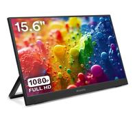 Atlantis Moniteur portable 16 pouces, 1080P Full HD 1920 x 1080, HDMI/Type_C, haut-parleur 2 x 1 W, inclinaison réglable, écran IPS, pour ordinateur portable/console/commutateur/179, câble HDMI 1,5