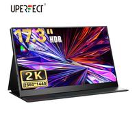 Moniteur portable 17,3 pouces 2K 2560*1440 grand deuxième écran pour jeux PS