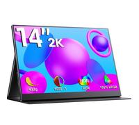 Moniteur portable - EVICIV - 14"" 2K Quad HD - MiniHDMI Type-C OTG - Noir