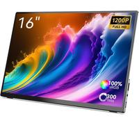 Moniteur Portable MINIX 16 FHD 1200P, IPS, Écran Tactile, USB-C, HDMI, Stéréo, Protection des Yeux, Sans Clignotement, Filtre de Lumière Bleue