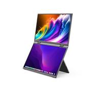 Moniteur portable pliable SF15 double écran IPS 15,6 pouces 1920*1080 HDR angle de vision de 178° haut-parleurs intégrés