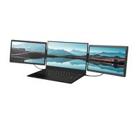 Moniteur portable pour ordinateur portable, extérieur portable, ultra fin, deuxième écran, fixable à l'ordinateur, pour voyage, bureau, conférence, camping, bureau, maison, étude, travail, étudiants
