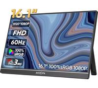 Moniteur portable, résolution 16 pouces Full HD, vues grand angle 178°, haut-parleur intégré