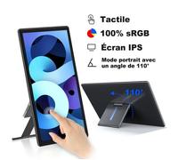 Moniteur Portable Tactile Écran USB C 15,6" FHD 1080P 1000 : 1 100% sRGB Miroir UPERFECT
