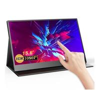 Moniteur Portable UPERFECT 15.6 ""Full HD ordinateur portable écran double USB C avec haut-parleur pour PS4/PS5 Xbox Nintendo Switch