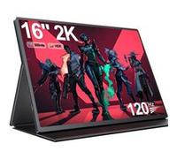 Moniteur Portable 2K 144Hz - 16 Pouces - Etui de Protection - PC/Mac/PS4/Xbox/Téléphone