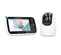 Moniteur pour bébé, écran LCD sans Fil de 5 Pouces, Moniteur de Caméra Vidéo pour bébé, Vision Nocturne, Salle de Conversation Bidirectionnelle, Berceuses, Surveillance de la
