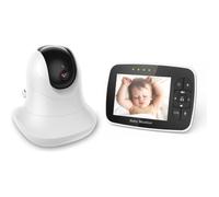 Moniteur pour Bébé MAGICFOX BabyPhone 3.5"" - Caméra rotative 360° - Vision Nocturne - Mode VOX