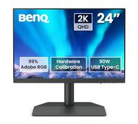 Moniteur pour Photographe SW242Q BenQ 24 Pouces 2K 16:10 Compatible MacBook/Windows, 99% Adobe RGB, 98% P3, Étalonnage Matériel, USB-C 90 W, Certification Antireflet TUV, LUT 3D 16 Bits, HDR10