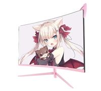 Moniteur rose incurvé, résolution QHD, fréquence de rafraîchissement de 165 Hz, moniteur 27 1K 165Hz