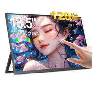 Moniteur tactile de jeu EVICIV 18,5 pouces 120Hz avec support réglable intégré USB C Mini HDMI