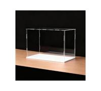 Moniteur transparent acrylique, Assemblage acrylique d'individu d'affichage for les tailles personnalisables de base noire blanche d'objets collection(White Base,30x20x20cm)