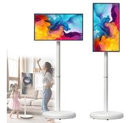 Moniteur TV intelligent portable avec écran tactile, résolution 1080p, support Google Store, rotation pivotante, partage de projections multiples, idéal pour la maison et le bureau