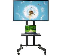 Support TV sur roulettes chariot noir Maclean MC-739 400x600