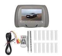 Moniteur Universel pour appuie-tête de Voiture de 7 Pouces, Lecteur multimédia vidéo MP5, résolution d'écran Haute définition 800 x 480 et luminosité réglable pour Les Voyages (Grise)