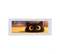 Moniteur USB de 4,6" à économie d'énergie avec consommation d'énergie maximale de 1,6 W pour Windows 10 11 pour un fonctionnement continu (blanc)