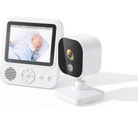 Moniteur vidéo INF avec caméra, transmission 2.4G, moniteur bébé avec son bidirectionnel, vision nocturne infrarouge