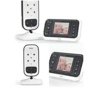 Moniteur Vidéo Pour Bébé Avec Écran Couleur 2,4 Pouces Blanc-Anthracite Multicolore