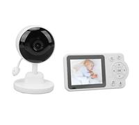 Moniteur Vidéo pour bébé, Caméra pour bébé sans WiFi, écran LCD de 2,8 Pouces, Vision Nocturne Automatique, Conversation Bidirectionnelle, Capteur de Température, Berceuses,