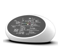 Moniteurs d'air 10 en 1 haute précision pour les maisons, facile à transporter, appareil de mesure PM2,5, CO2, TVOC, affichage de la température et de l'humidité