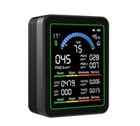 Moniteurs d'air d'intérieur professionnels PM2.5 PM10 Compteur de particules Humidité TVOC Formaldéhyde Température Air Testeur pour la maison