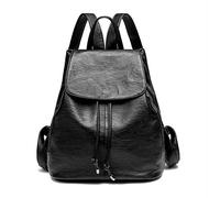 Monitika Femme Sacs portés dos Mode Cuir Imperméable Voyage L'école Loisir Sac a dos Noir