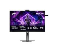 AOC Gaming Moniteur AG276QSG2 27 Pouce 360Hz Fast IPS Dalle, 0.3ms MPRT, HDR10, G-Sync Compatible, Ajustable en Hauteur, Haut-parleurs, USB Hub(2560x1440 HDMI 3X 2.1 TMDS DP 1x 1.4) Noir
