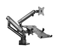Monitor Arms Adjustable Dual Arm Desk Mounts Monitor and Laptop Mount with Mechanical Spring Dual Monitor Stand with Clamp Fixing/Washer Mounting Base Monitor Accessories (Style : A) (B)