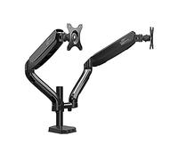 Monitor Arms Dual Monitor Desk Mount Stand Height Adjustable Monitor Stand Tilt Rotation Arm Desk Mount Fits 17" to 32" Screens with C- Clamp and Grommet Base Monitor Accessories (Style : B) (A)
