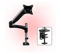 Monitor Arms Single Monitor Stand Height Adjustable Monitor Stand Mount 15"-32" Monitor Desk Mount Stand with C- Clamp and Grommet Base Holds Up to 16.5lbs Monitor Accessories (Black A)