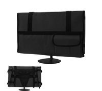 Monitor Case - Protective Travel Carrying Case with Adjustable Sleeve and Flannel Lining, Computer Accessories Transport Bag for Screen, Keyboard, Mouse, and Cables Office. 21.26in