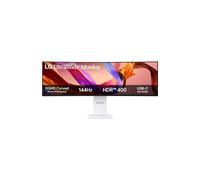 LG UltraWide™ 49U950A-W.AEU Écran PC Ultra Large 49" - Dalle Nano IPS résolution Dual QHD (5120x1440), 5ms GtG 144Hz, DisplayHDR™400, DCI-P3 98% (CIE1976), FreeSync Premium, Incurvé