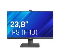 iggual - Moniteur ML24WC 23,8 pouces 16:9 - Full HD - Panneau LED IPS 100 Hz - Webcam télescopique intégrée pour vidéoconférences - Écran et cadre ultra-fins - Inclinable - VGA HDMI (54,4 x 32,3 x 4,2