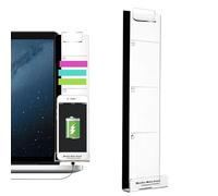 Monitor Memo Board - Acrylic Transparent Side Panel, Clear Message Organizer, Adhesive Desk Accessory for Office Home Workstation, Memo Board, 11.81x3.15 Inches