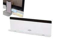 Monitor Memo Board - Sticky Note Holder for Office | Acrylic Panel Mount with Side Attachment, Work Desktop, Business Home Laptop, Reminder Accessory for Women, Men, 26x8.2x2.3cm Size,
