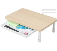 Monitor Riser Monitor Stand Computer Stand Riser PC Monitor Stand 3 Levels Adjustable Length and Angle with Phone Holder and Drawer Desk Accessories