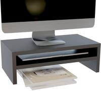 Monitor Stand, 2 Tier Computer Monitor Stand, Laptop Stand, Computer Stand with Storage Shelf, Black