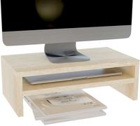 Monitor Stand, 2 Tier Computer Monitor Stand, Laptop Stand, Computer Stand with Storage Shelf, Sonoma
