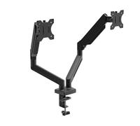 Monitor Stand， Support de Bureau à Double Moniteur, Hauteur et Angle réglables, Support d'affichage for écrans d'ordinateur de 13 à 32 Pouces ，Parts(Black Dual Monitor)