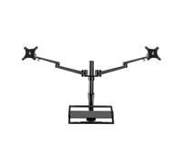 Monitor Stand， Support de Bureau en Aluminium for Double Moniteur 17-32 Pouces, Support for Ordinateur Portable 12-17, Mouvement Complet, réglage de la Hauteur, Bras de Montage Triple ，Parts