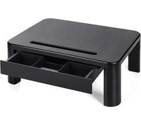 Monitor Stand with 3 Adjustable Heights, Monitor Riser, Maximum Weight 20 kg for PC Monitor, Laptop, Printer and Monitor Desk with Storage Organizer ¿ Plastic