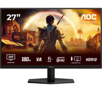 AOC Gaming Moniteur Q27G42XNE 27 Pouce 180Hz Fast VA Dalle, 0.5ms MPRT, HDR10, FreeSync, Haut-parleurs, (2560x1440 HDMI 2X 2.0 DP 1x 1.4) Noir